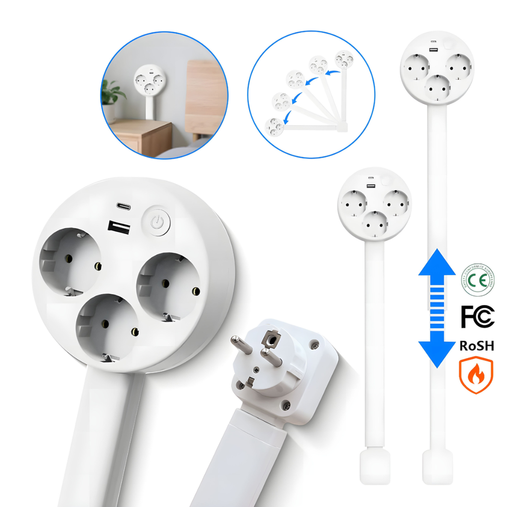 PowerReach | La prise extensible intelligente et élégante pour une maison moderne
