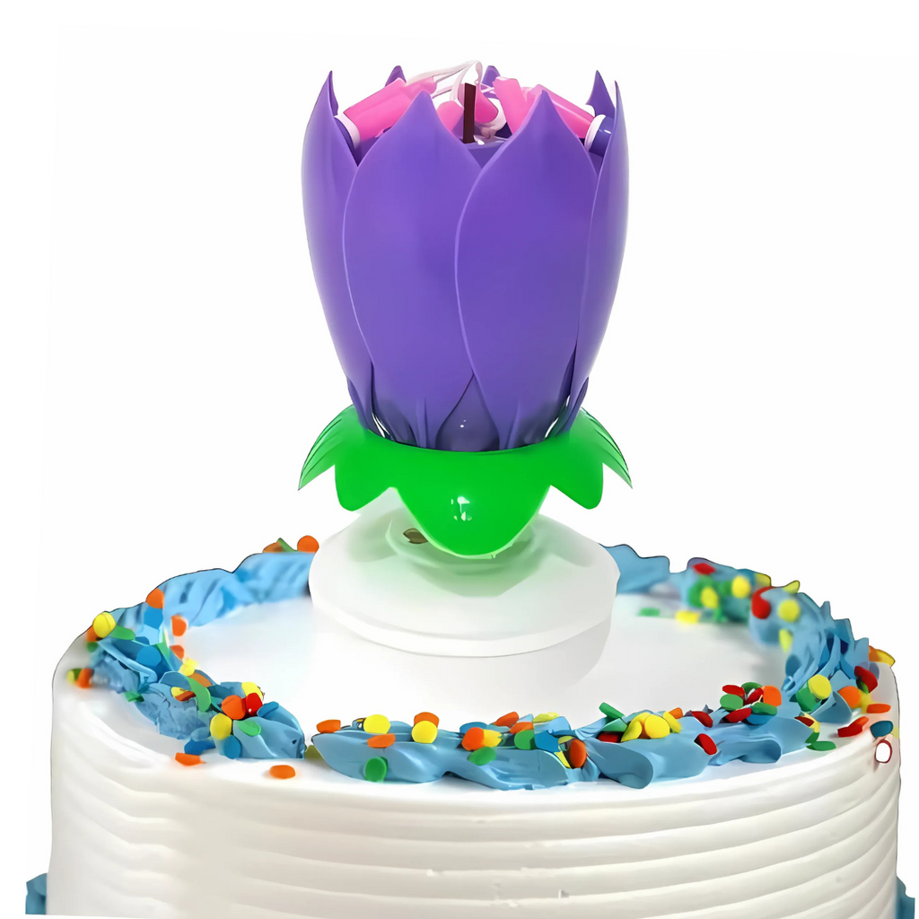 BougieFleur 1+1 GRATUIT : Bougie d'Anniversaire Magique en Fleurs