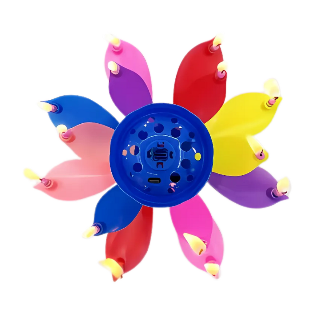 BougieFleur 1+1 GRATUIT : Bougie d'Anniversaire Magique en Fleurs