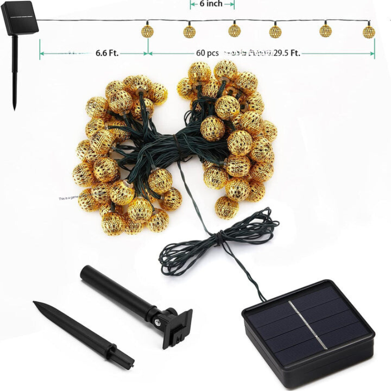 Guirlandes Solaires Étanches au Style Marocain - SunGlow Strings