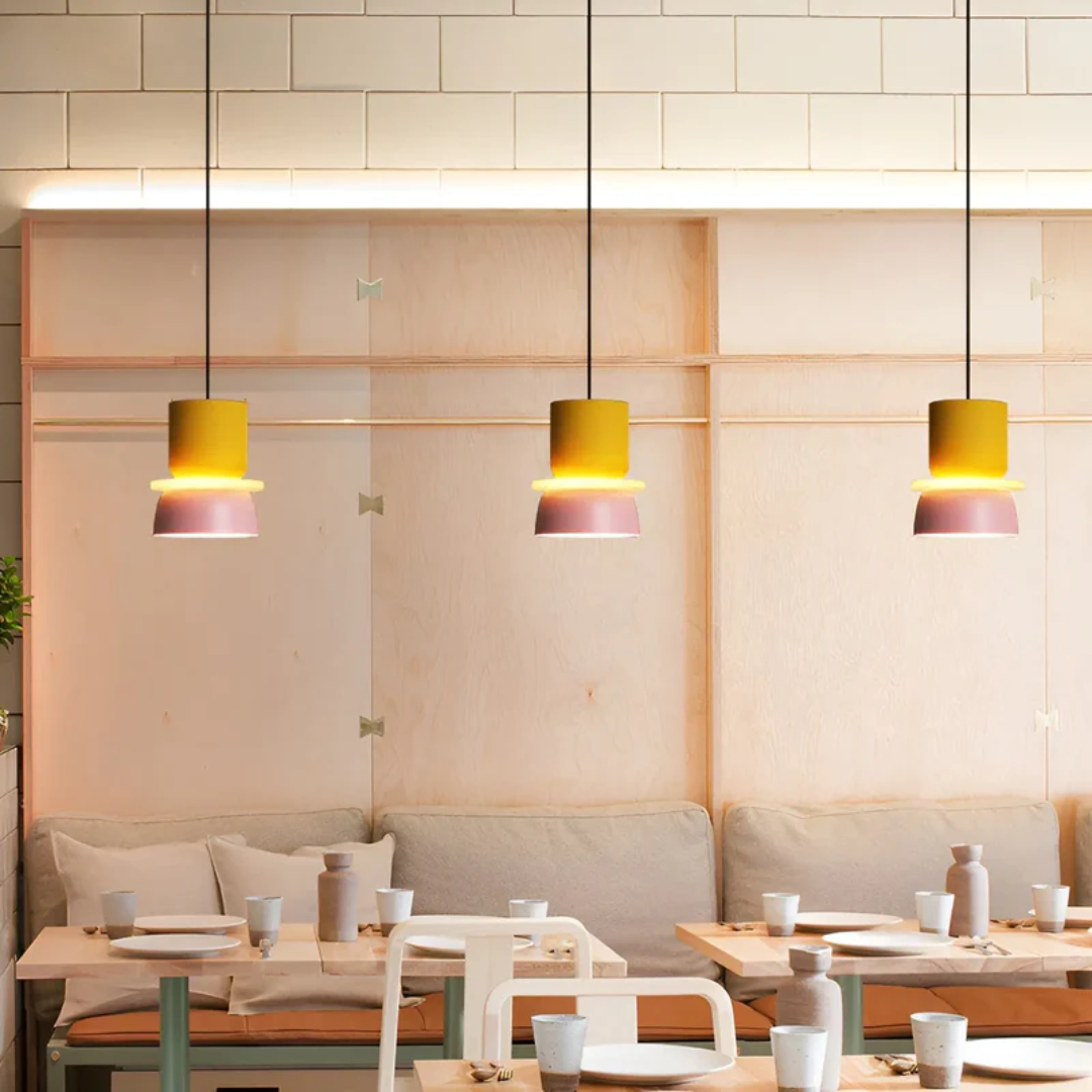 Suspension LED Macaron Colorée et Tendance - VividGlow