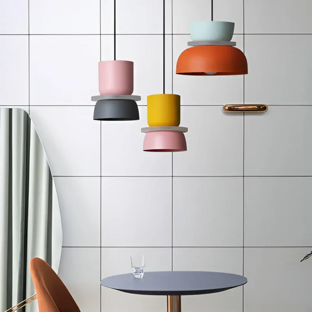 Suspension LED Macaron Colorée et Tendance - VividGlow