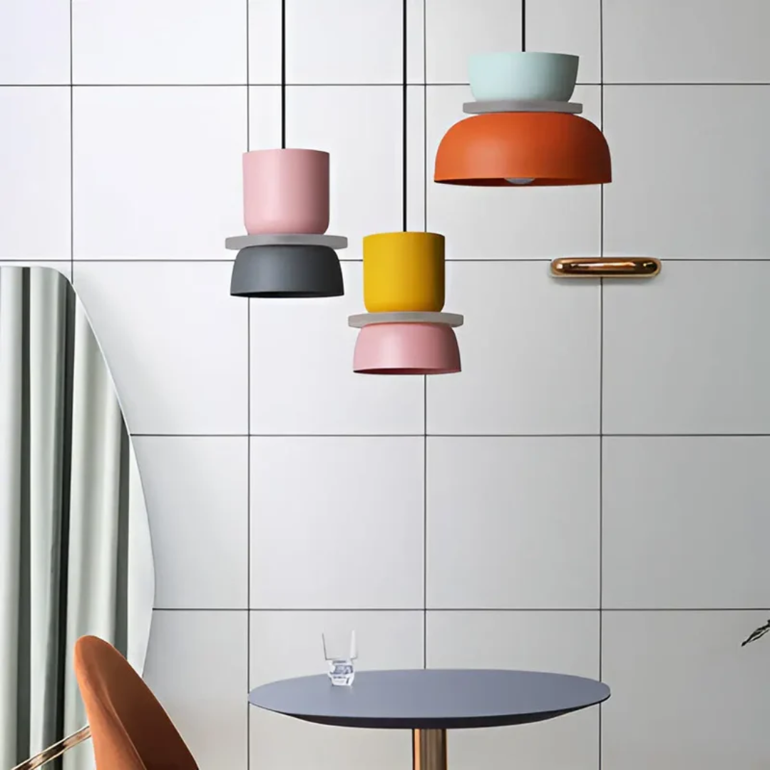 Suspension LED Macaron Colorée et Tendance - VividGlow