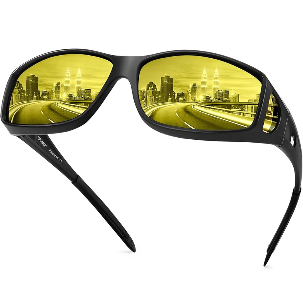 Norvo | Lunettes de conduite nocturne Polaroid | Antireflet, Légères et Idéales pour Faibles Conditions de Luminosité