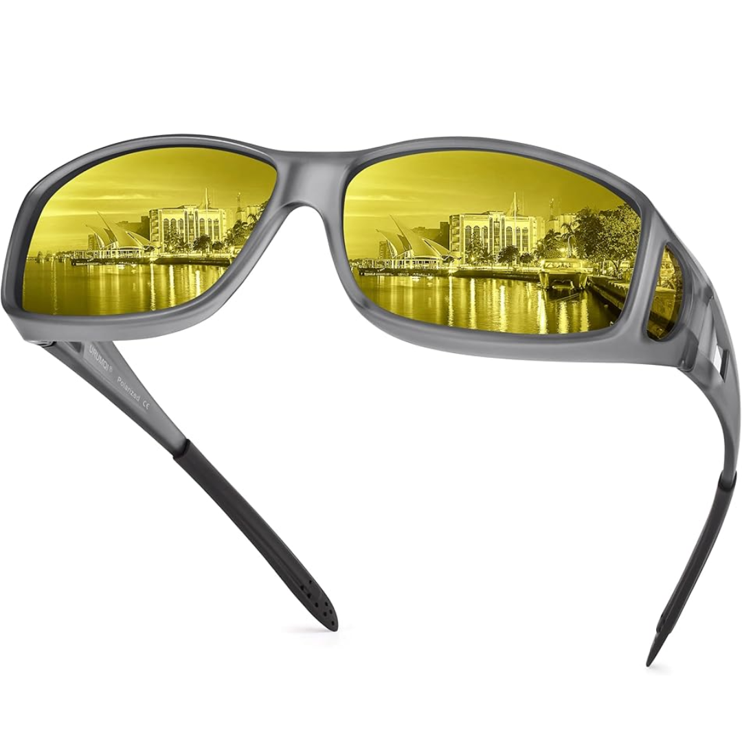 Norvo | Lunettes de conduite nocturne Polaroid | Antireflet, Légères et Idéales pour Faibles Conditions de Luminosité