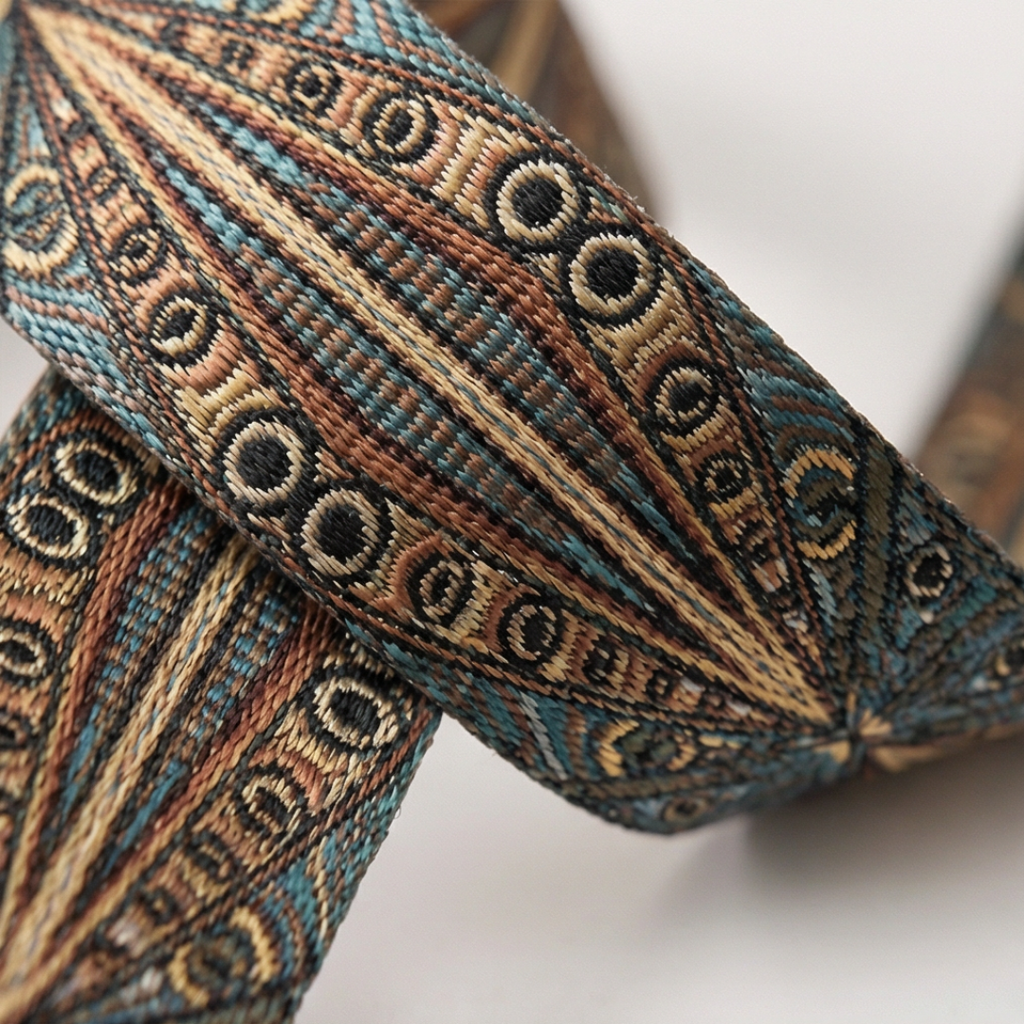 Trovata - Sac seau vintage en bandoulière avec sangle artisanale