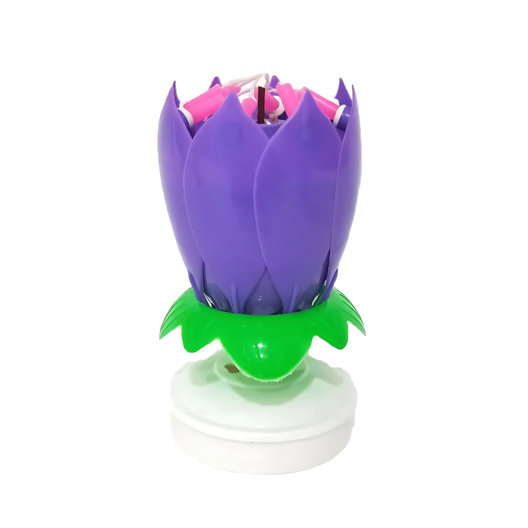 BougieFleur 1+1 GRATUIT : Bougie d'Anniversaire Magique en Fleurs