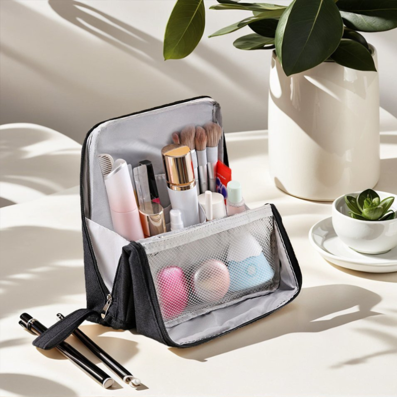Lunette - Trousse de maquillage de voyage organisée