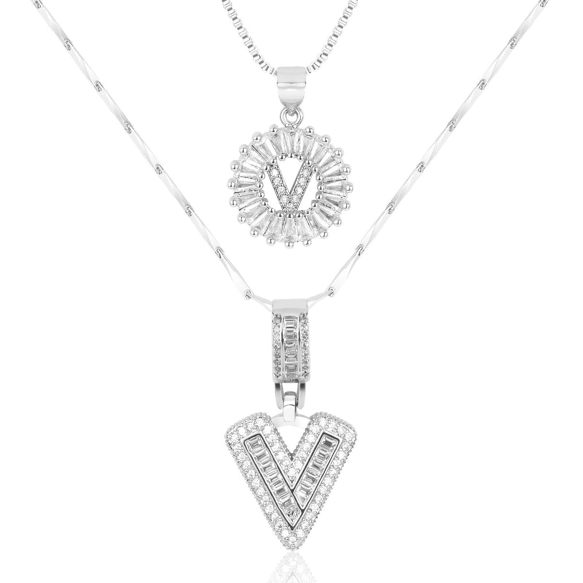 Collier GemLetter - Pendentif Initial avec Finition Luxe
