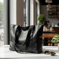 Sac à épaule en cuir élégant au style rétro et surface lisse