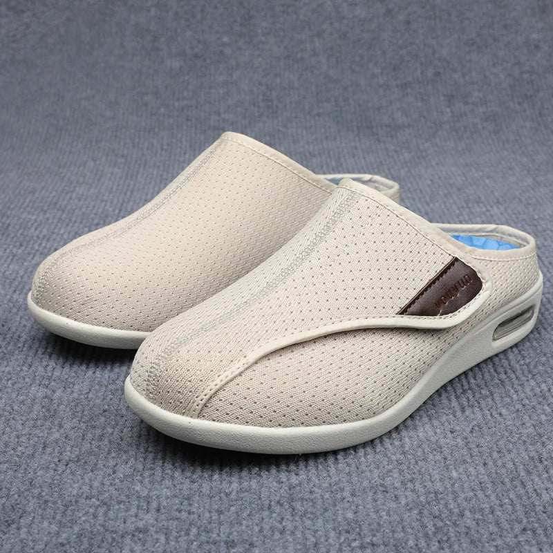 Baskets de marche extra larges pour pieds enflés | Chaussures orthopédiques pour diabétiques