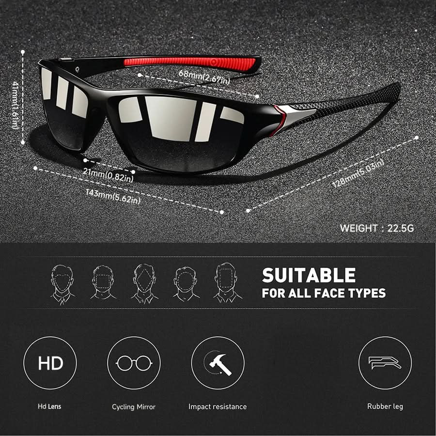 Skanto | Lunettes de sport avec verres polarisés et protection UV400