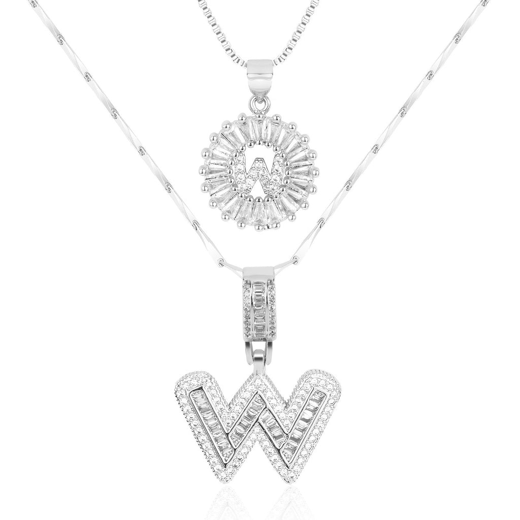 Collier GemLetter - Pendentif Initial avec Finition Luxe