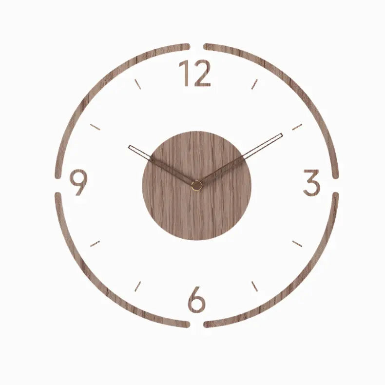 Horloge Murale au Design Scandinave | Mécanisme à Quartz Silencieux