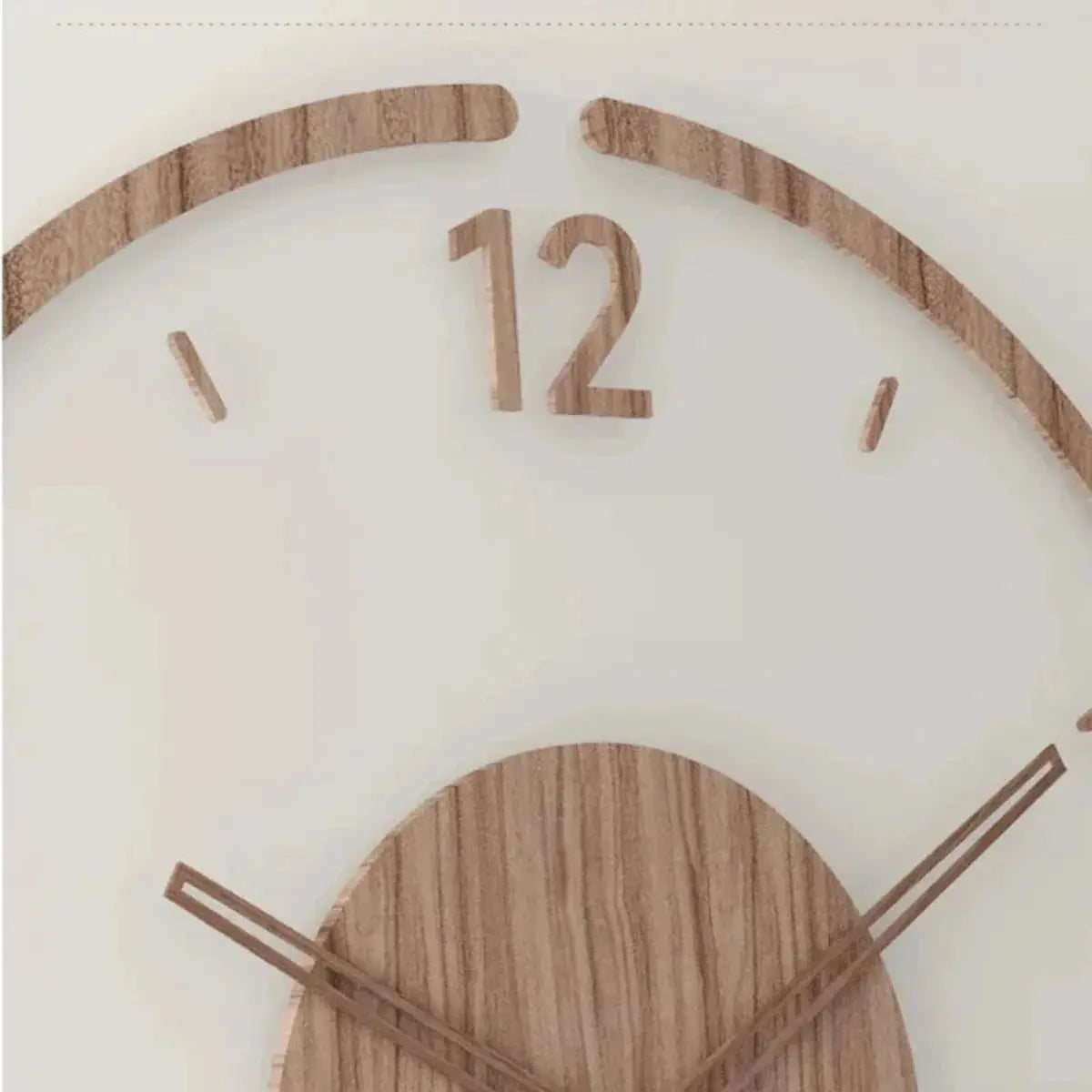 Horloge Murale au Design Scandinave | Mécanisme à Quartz Silencieux