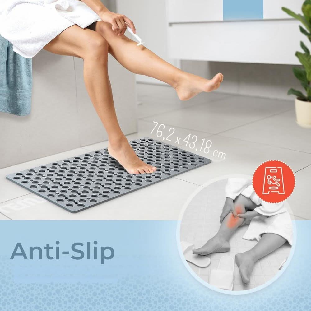 Tapis de Douche Antidérapant de Luxe – Hygiénique & Sûr pour Chaque Salle de Bain