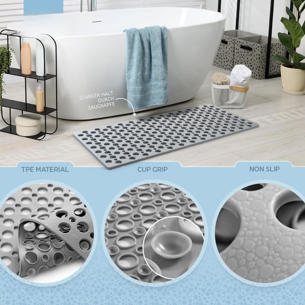 Tapis de Douche Antidérapant de Luxe – Hygiénique & Sûr pour Chaque Salle de Bain