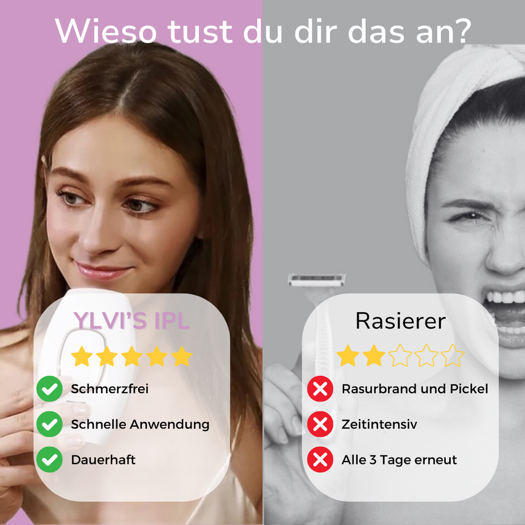 Venzani Ylvis IPL Épilateur I La meilleure épilation au laser à domicile