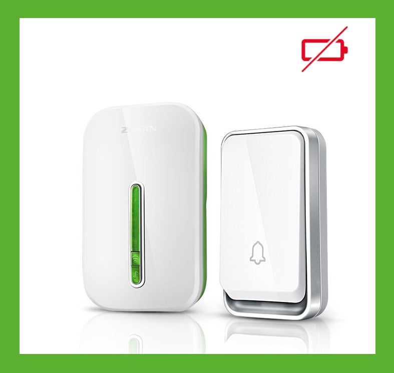 Sonnette sans batterie sans fil avec design étanche et portée étendue