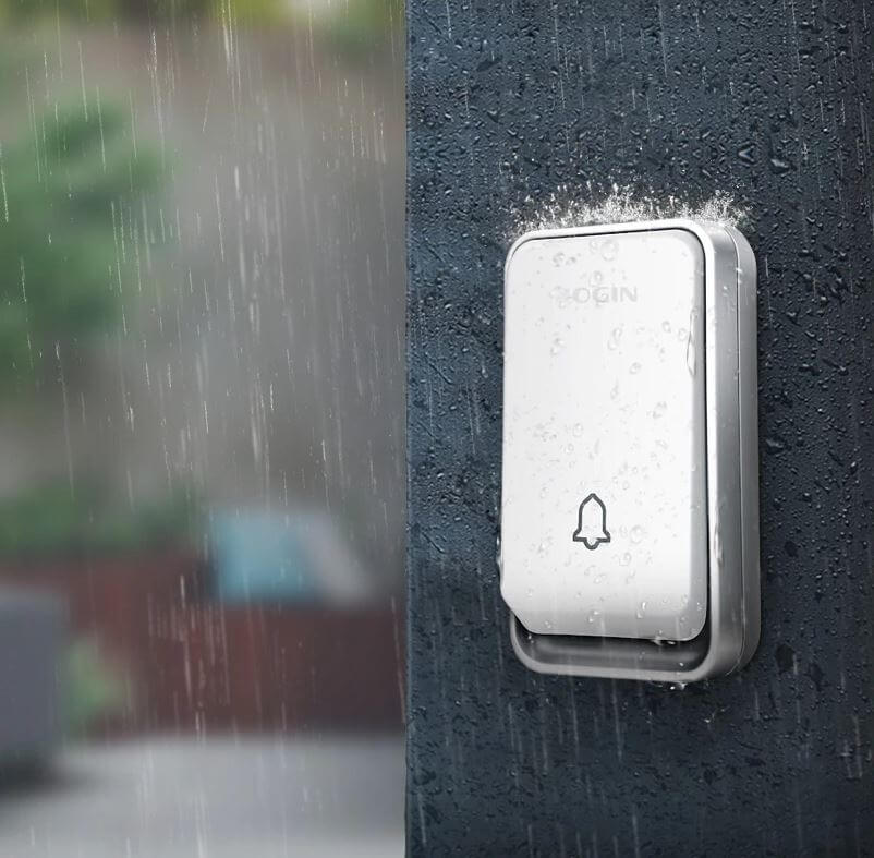 Sonnette sans batterie sans fil avec design étanche et portée étendue