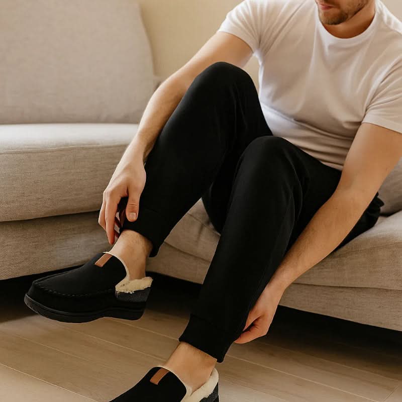TERRAWOOL – Mocassins chauds pour hommes en laine synthétique