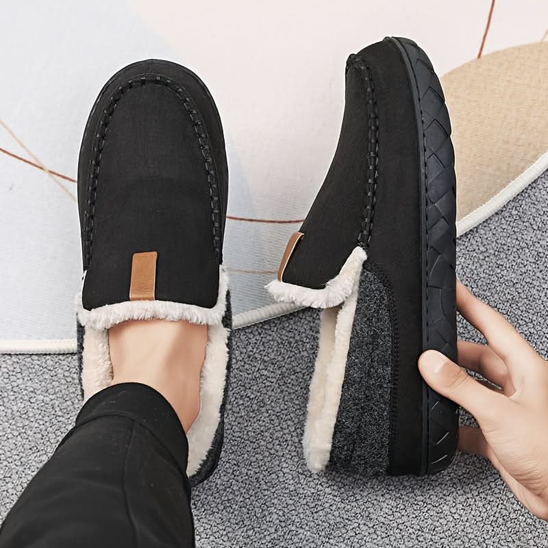 TERRAWOOL – Mocassins chauds pour hommes en laine synthétique