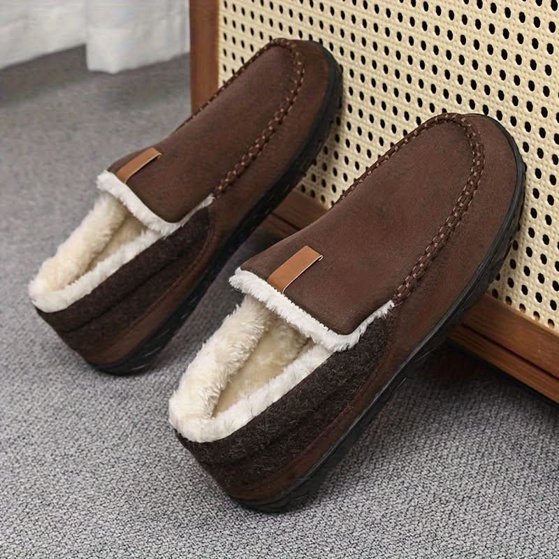 TERRAWOOL – Mocassins chauds pour hommes en laine synthétique