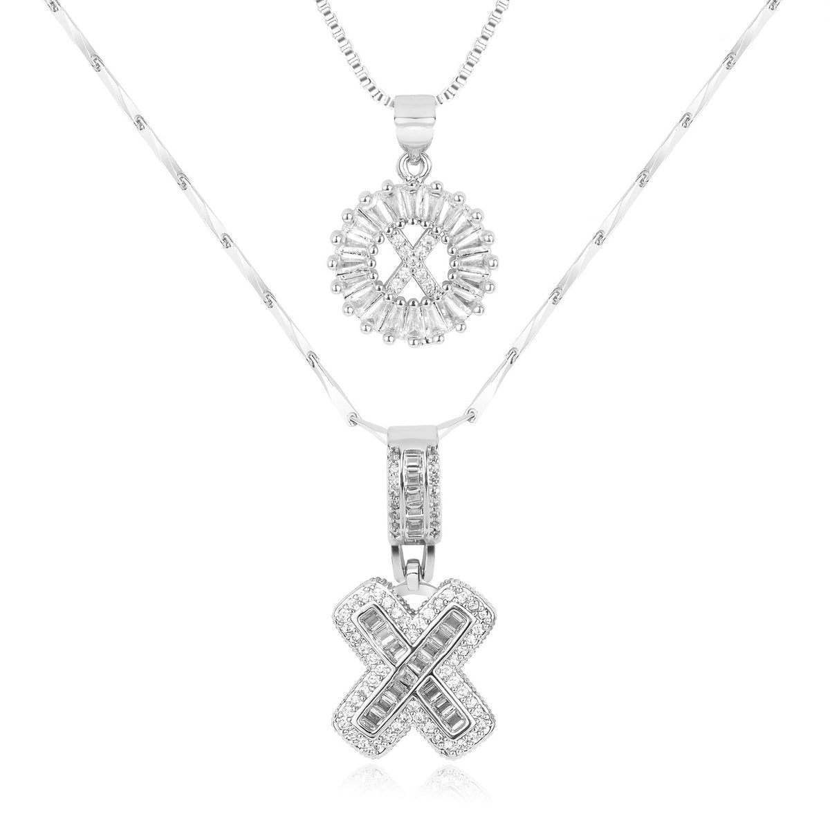 Collier GemLetter - Pendentif Initial avec Finition Luxe