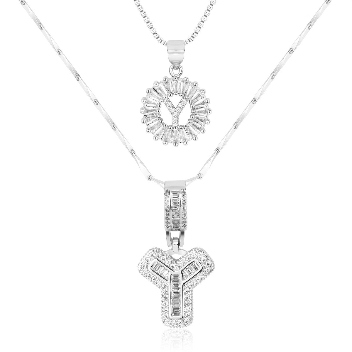 Collier GemLetter - Pendentif Initial avec Finition Luxe
