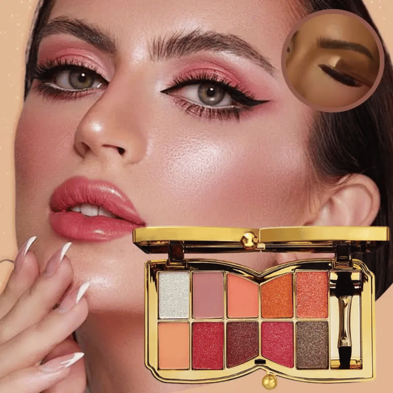 Votre Journal de Beauté 💟 | Palette de Fards à Paupières Pailletés 10 Couleurs✨