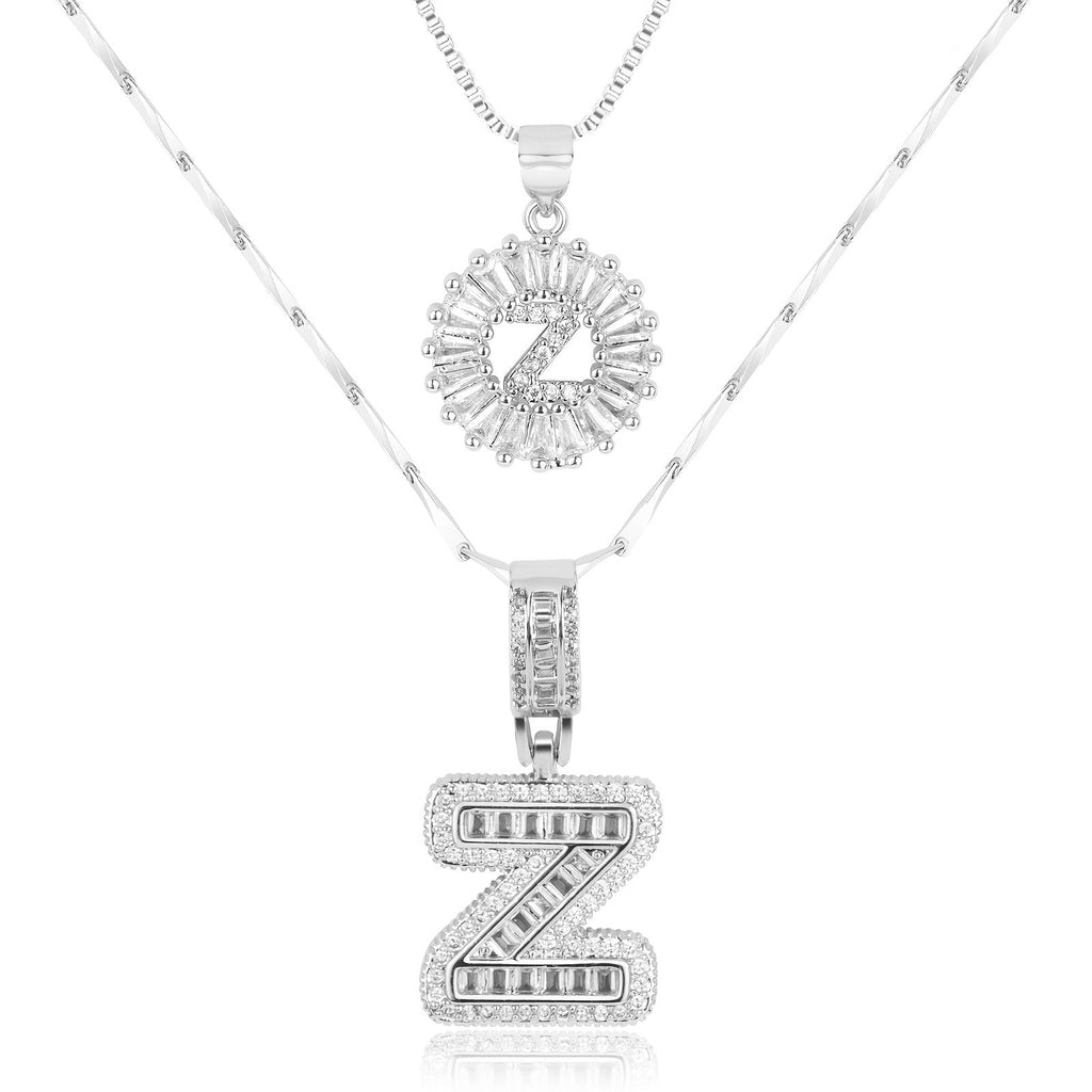 Collier GemLetter - Pendentif Initial avec Finition Luxe