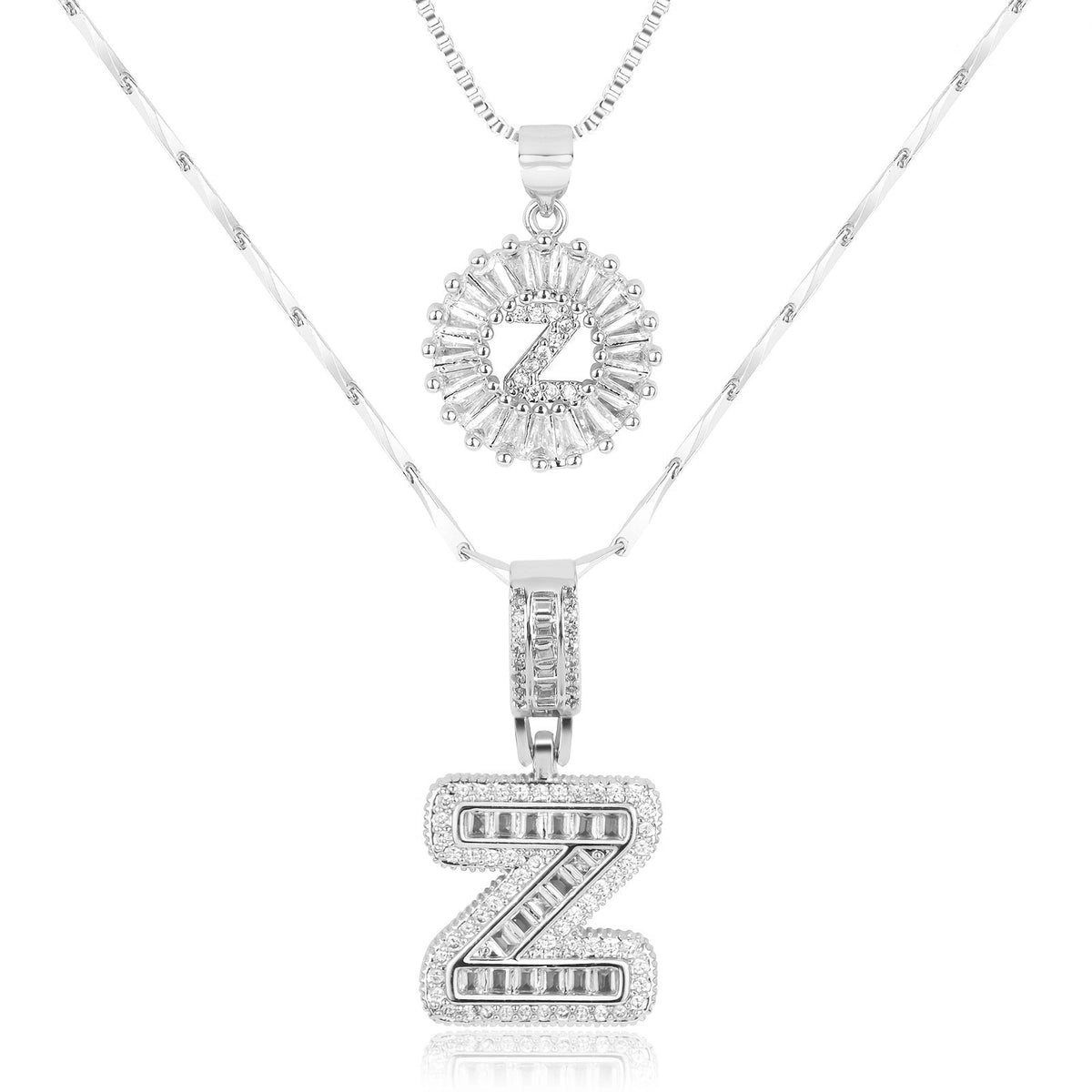 Collier GemLetter - Pendentif Initial avec Finition Luxe