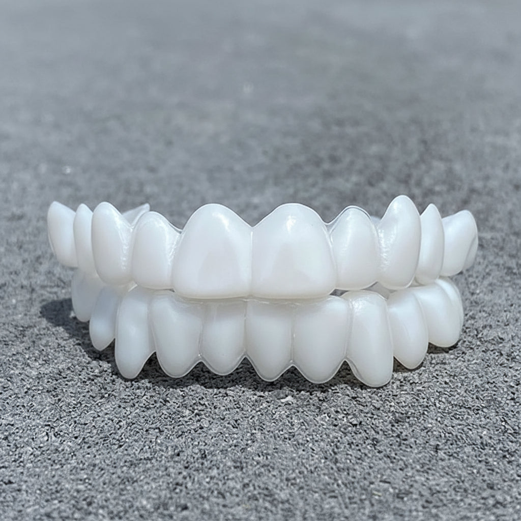 SMILEFLEX – Prothèse dentaire avec lentilles dentaires blanches