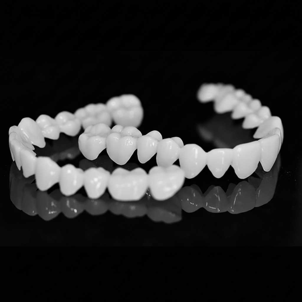 SMILEFLEX – Prothèse dentaire avec lentilles dentaires blanches