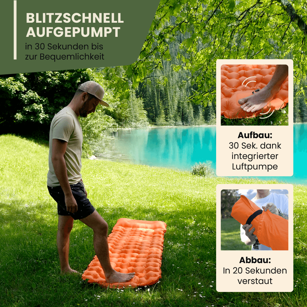Matelas de sol ultraléger et compact - parfait pour les déplacements