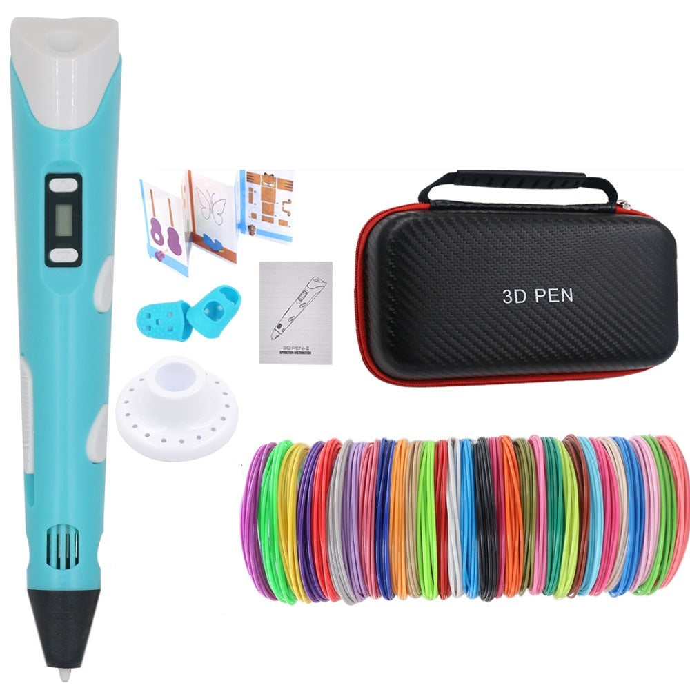 Stylo de dessin 3D DIY avec 200M de filament PLA, cadeau pour enfants