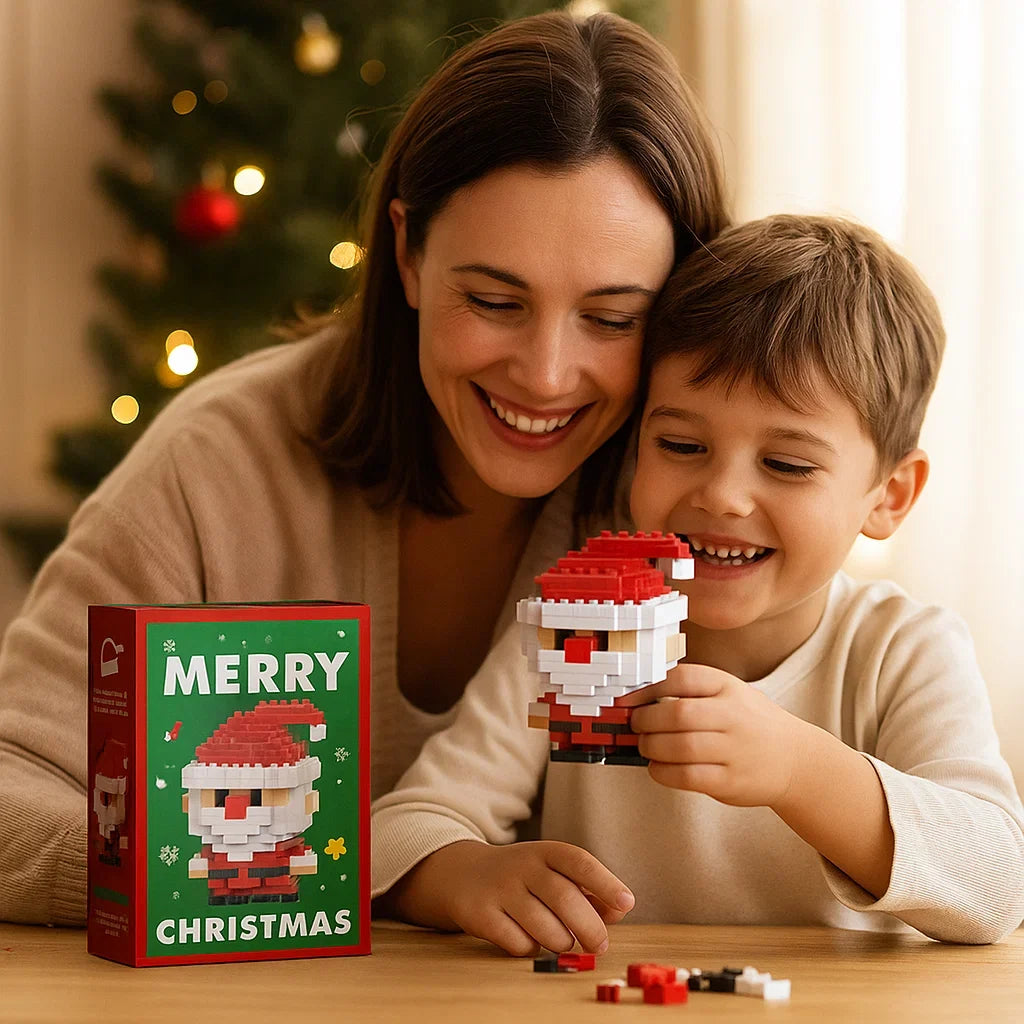 Figurines de Noël en blocs créatifs - Amusement pour toute la famille