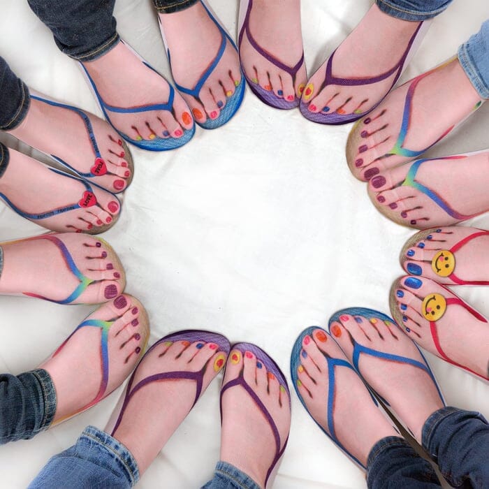 Chaussettes Imprimées Manucure Super Confortables