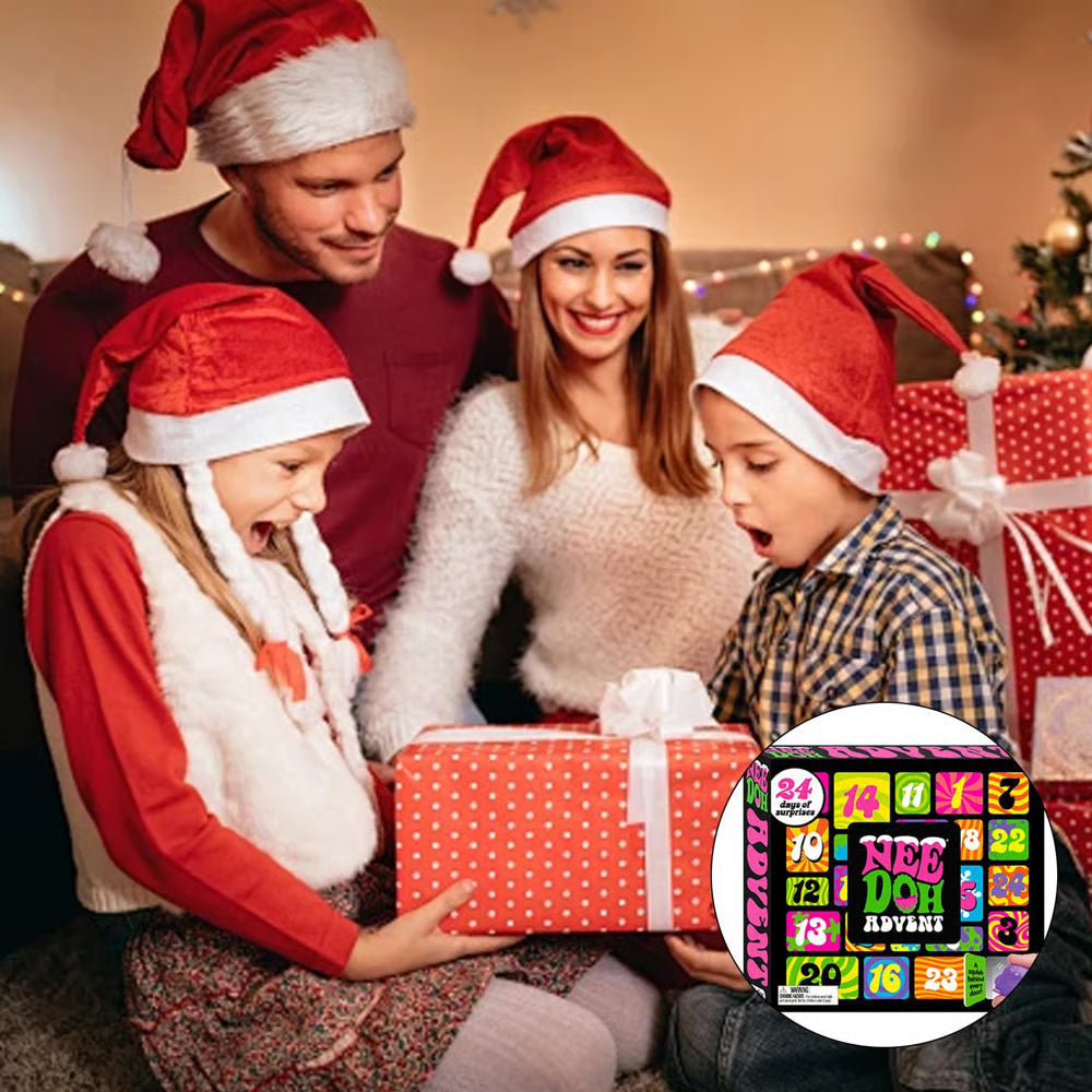 Needoh Calendrier de l'Avent Joyeux | Compte à rebours de Noël excitant pour un plaisir festif