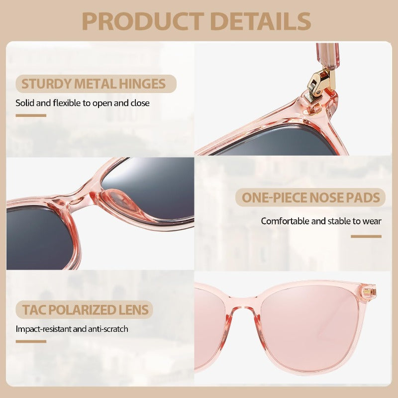 Lunettes de soleil de mode surdimensionnées polarisées