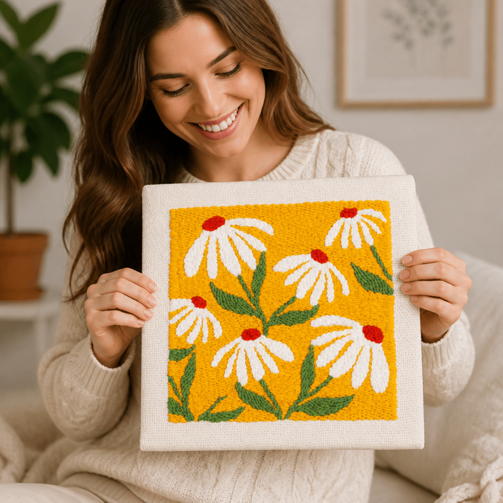 BloomThread™ Édition Carrée — Créez de l'Art Confortable et Coloré qui Réchauffe Votre Âme