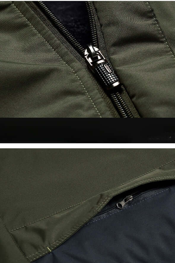 Veste d'hiver imperméable en polaire pour hommes
