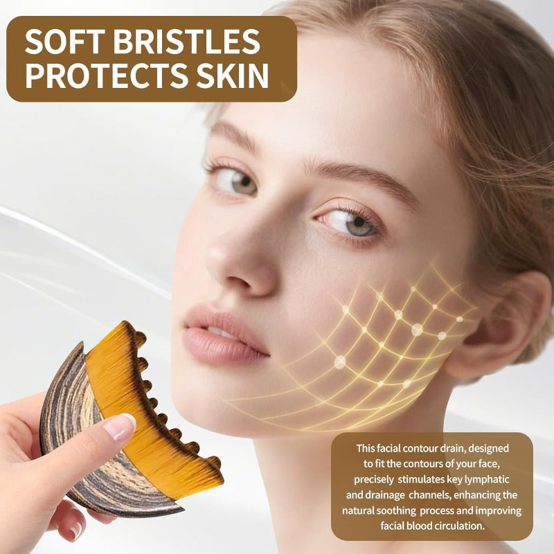 Brosse de Contour Facial & Drainage Lymphatique