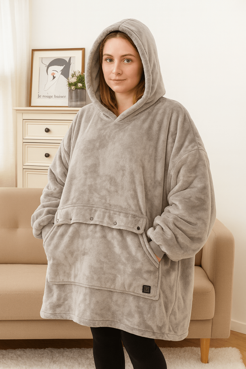Hoodie Duvet Chauffant USB – Douce Couverture Électrique Portable pour un Confort Douillet à Domicile