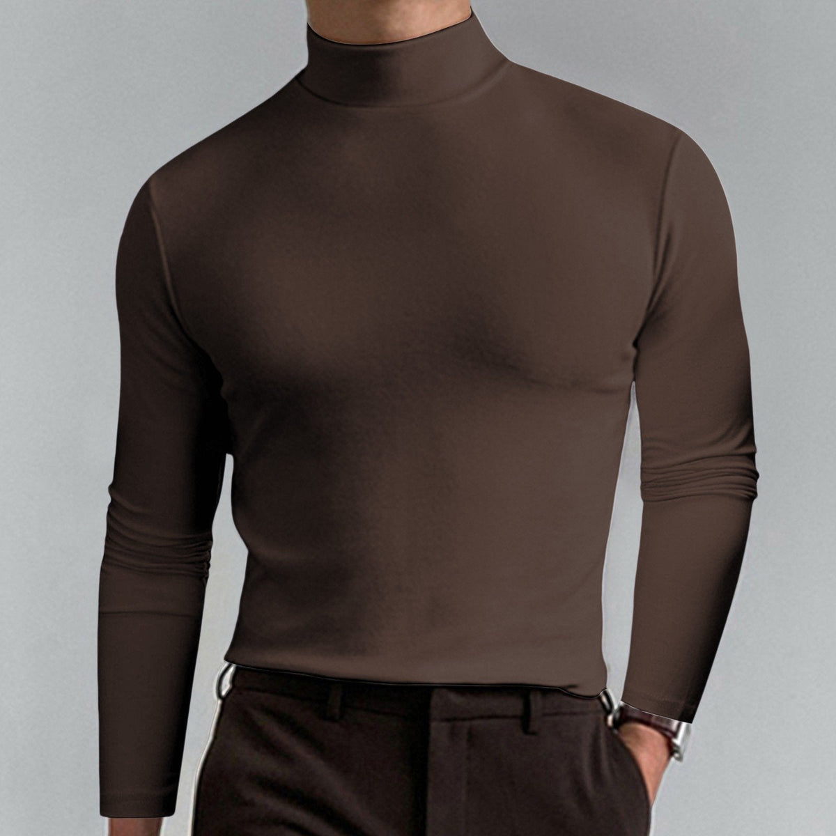 Marsilio™ – Col Roulé Sculptant Ajusté pour Hommes