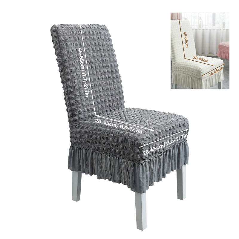Housses de Chaise Élastiques Antidérapantes avec Volants