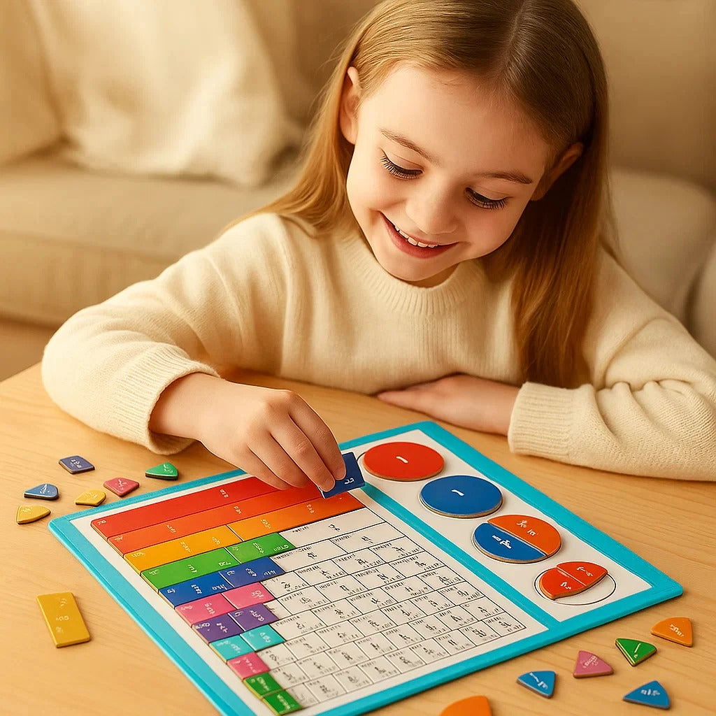 Puzzle de Fractions Magnétiques Montessori