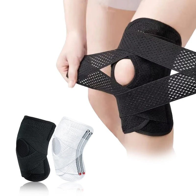 Genouillères Unisexes FlexGuard avec Ressorts de Support et Sangle