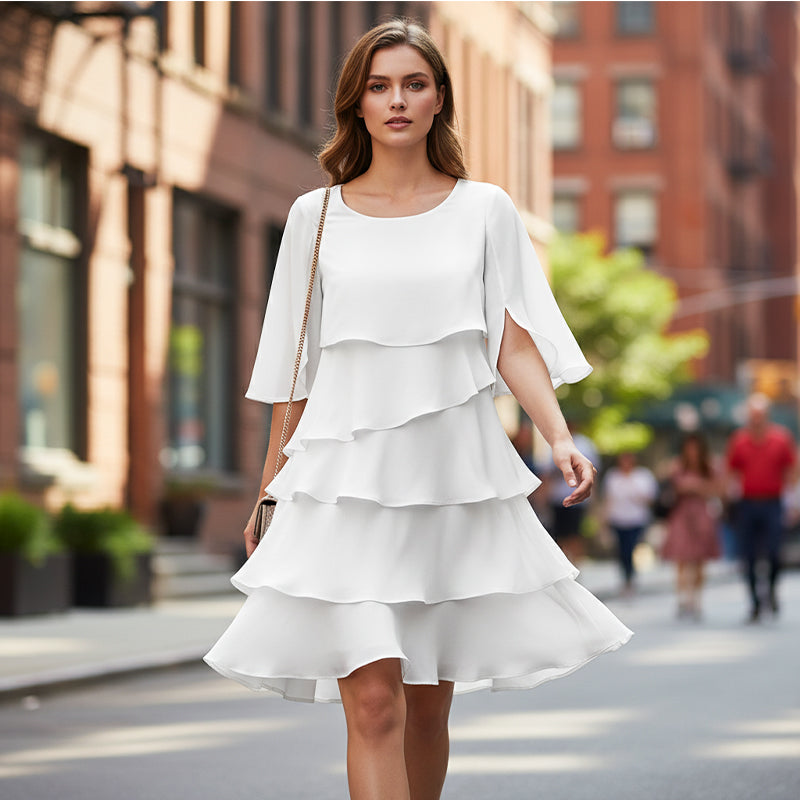 Robe AriaLuxe™ — Bougez librement, ayez un look éblouissant toute la journée