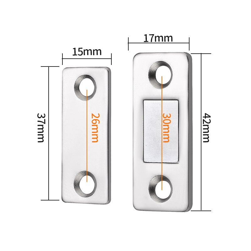 Magnets de porte de cabinet invisibles